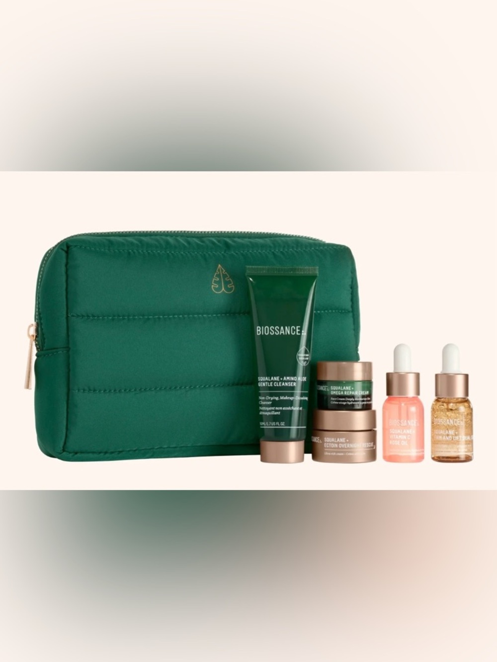 Biossance Limited Edition 6- piece Mega Bag with 5 must have samples